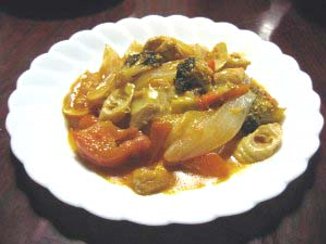 チキンと竹の子のチーズ煮